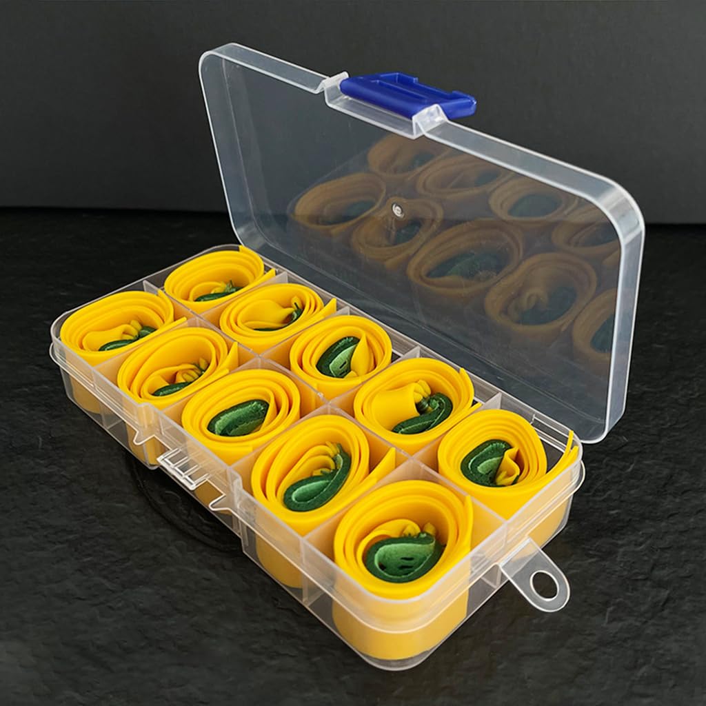 Proberos 10Pcs Slingshot Bands Flat Rubber Catapult Bands with Carrying Box High Elastic Natural Latex Rubber Catapult Bands Proberos 10Pcs Slingshot Bands Flat Rubber Catapult Bands with Carrying Box High Elastic Natural Latex Rubber Catapult Bands
